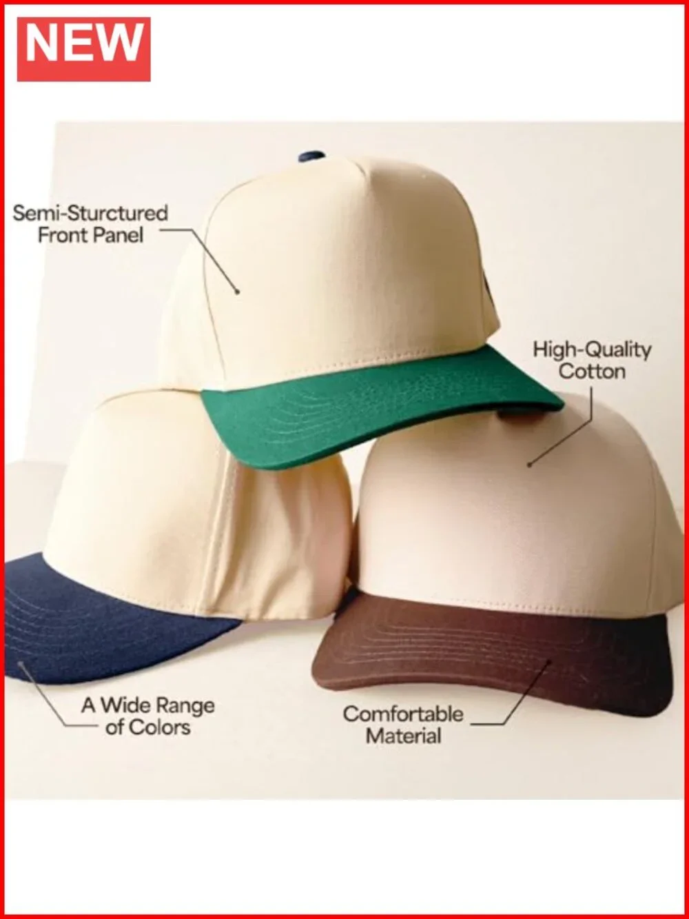 Two Tone Canvas Corduroy Snapback Trucker Hat Baseball Cap Adjustable Unisex